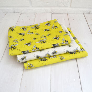 Buzzy Bee Linen Tea Towels, 3 of 7