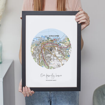 Our Special Place Personalised Handmade Map Print, 3 of 11