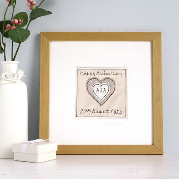 Personalised Wedding Anniversary Framed Picture Gift, 4 of 12
