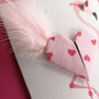 Flamingo Origami Heart Birthday Card, thumbnail 5 of 6