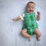 Tropical Print Summer Baby Bubble Romper, thumbnail 2 of 8