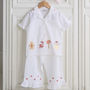 Girl's Personalised Gingerbread Cotton Pj's, thumbnail 4 of 5
