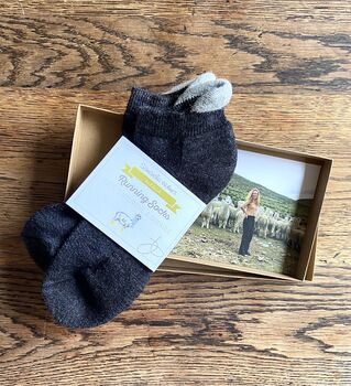 Three Pair Pack Performance Men's Alpaca Running Socks, 5 of 5