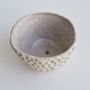 Handmade Ceramic Small Planters With Circle Design, thumbnail 8 of 10
