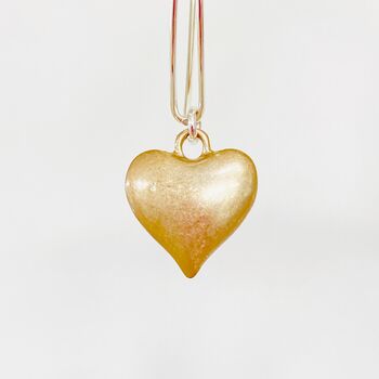 Large Hoop Gold Plated Heart Earrings, 3 of 6