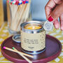 Personalised 'Chase The Light' Hidden Token Candle, thumbnail 3 of 6