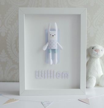Personalised Framed 3D Paper Rabbit, 2 of 5