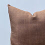 Brown Stripes Textured Linen Cushion Cover, thumbnail 4 of 6