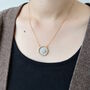 Personalised 80th Birthday Gold Tone Sixpence Necklace, thumbnail 3 of 10