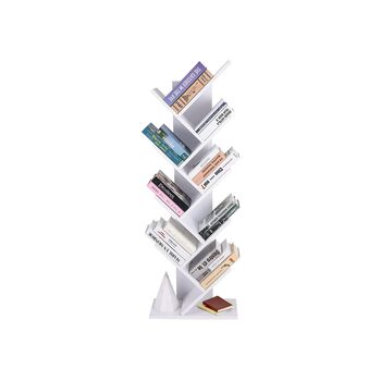 Eight Tier White Tree Bookshelf Bookcase, 5 of 7