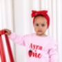 Personalised Summer Strawberry Embroidered 'One' First Birthday Sweatshirt Jumper, thumbnail 6 of 7