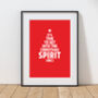 Personalised Get Into The Christmas Spirit Print, thumbnail 2 of 10