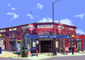 Maida Vale Tube Station, West London Art Print, 2 of 2