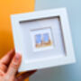 British Summer Beach Chairs Mini Art Print, thumbnail 1 of 9