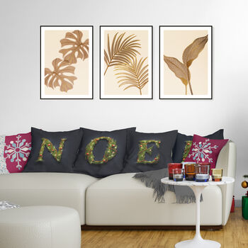 Christmas Garland Letter Alphabet Cushion, 2 of 11