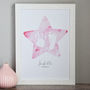 Personalised Star Child's Hand And Footprint Print, thumbnail 2 of 3