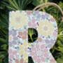 Personalised Initial Letter Decoration For Baby Child Custom Wall Hanging, thumbnail 1 of 12