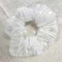 Ivory Embellished Tulle Scrunchie, thumbnail 2 of 2