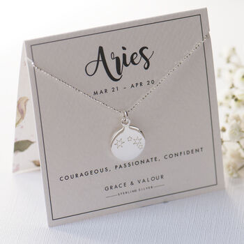 Aries Constellation Sterling Silver Necklace, 3 of 12