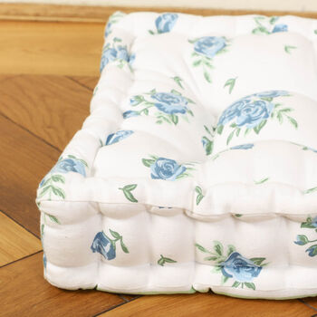 Heritage Bloom Floral Cotton Dog Bed, 6 of 10