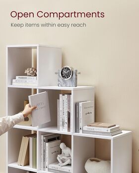 Bookcase Ten Cube Compartments Storage Organiser, 4 of 12