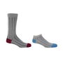 Pin Stripe Grey Luxury Crew And Trainer Men’s Socks, thumbnail 2 of 5