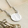 Sterling Silver Engraved Angel Wings Necklace, thumbnail 1 of 5