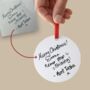 Personalised Handwriting Christmas Decoration, thumbnail 5 of 5