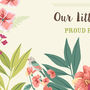 Personalised Floral Birth Details Print, thumbnail 6 of 7