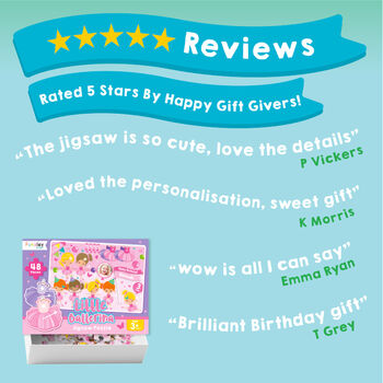 Personalised Little Ballerina Birthday Jigsaw Puzzle, 6 of 11
