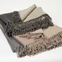 Personalised Linen And Merino Reversible Throws, thumbnail 1 of 7