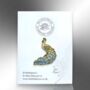 Choose Your Colour – Peacock Enamel Pin, thumbnail 7 of 12