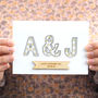 Personalised Couples Initials Card, thumbnail 4 of 6