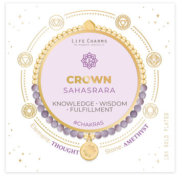 Crown Chakra Amethyst Bracelet, 6 of 8