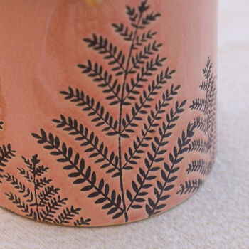Kilnsey Fern Pink Milk Churn Vase, 8 of 10