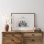 Personalised Sister Hug Print – Birthday Gift For Her, thumbnail 1 of 5