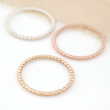 Thin Ring. 9ct Gold Stackable Ring, 2 of 11