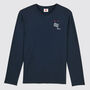 Motor Race Navy Long Sleeve Top, thumbnail 1 of 5