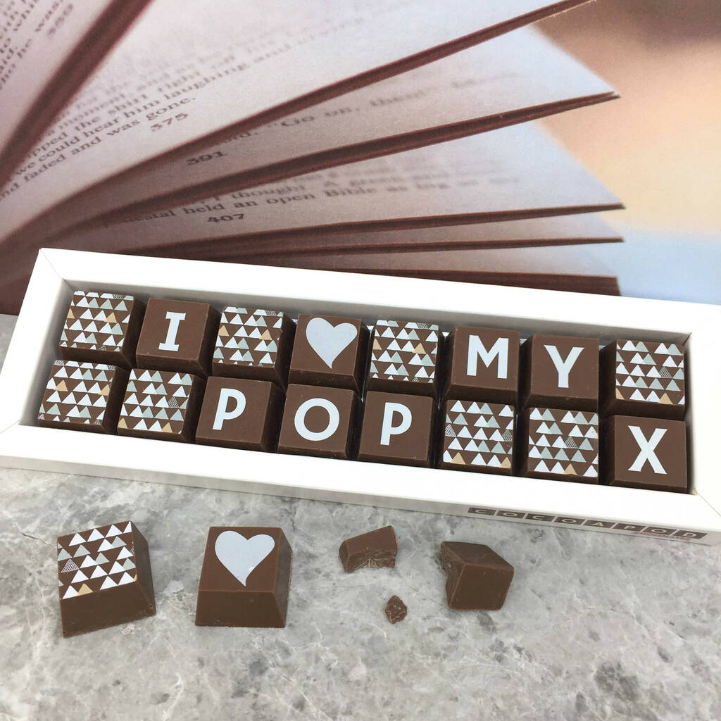 Father's Day Personalised Chocolate For Dad Or Daddy By Cocoapod 