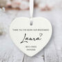 Personalised Bridesmaid Porcelain Heart Keepsake Gift, thumbnail 2 of 2