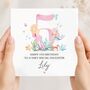 Mermaid 5th Birthday Card, Any Age, Pink Birthday Card For Daughter, Granddaughter, thumbnail 1 of 9