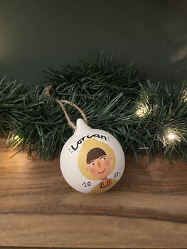 Custom Original Hand Painted Bauble, 4 of 4