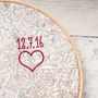 Personalised Cotton Embroidered Map Hoop, thumbnail 8 of 10
