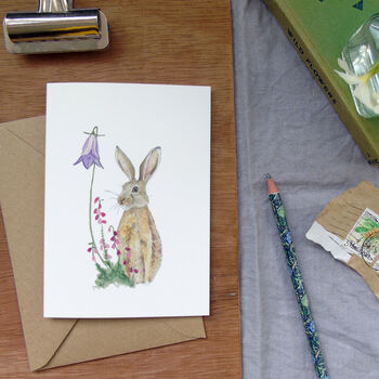 Hare And Heather Any Occasion Greetings Card, 4 of 9