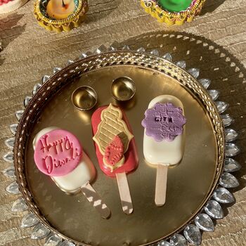 Personalised Diwali Trio Of Cakesicle Gift, 7 of 12