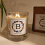 Alphabet Vegan Candle With Wood Wick For Friends, thumbnail 5 of 8