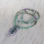 Long Amethyst And Emerald Necklace, thumbnail 7 of 12