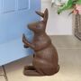 Country Style Bunny Cast Iron Door Stop, thumbnail 1 of 11