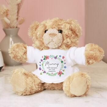 Personalised Floral Teddy Bear, 5 of 6