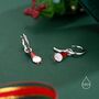 Sterling Silver Tiny Gnome Huggie Hoop Earrings, thumbnail 4 of 10